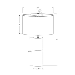Lighting, Table Lamp, Concrete, Contemporary - Black / Gold