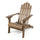 Aurascape - Outdoor Acacia Wood Foldable Adirondack Chair - Best Buy Furniture