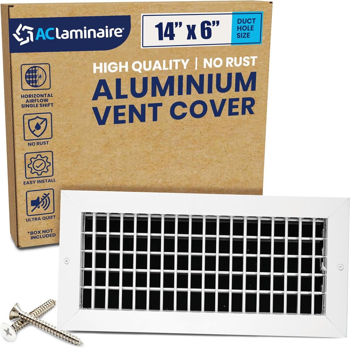 AC Register Vent Cover 14X6 Inch - Box of 20