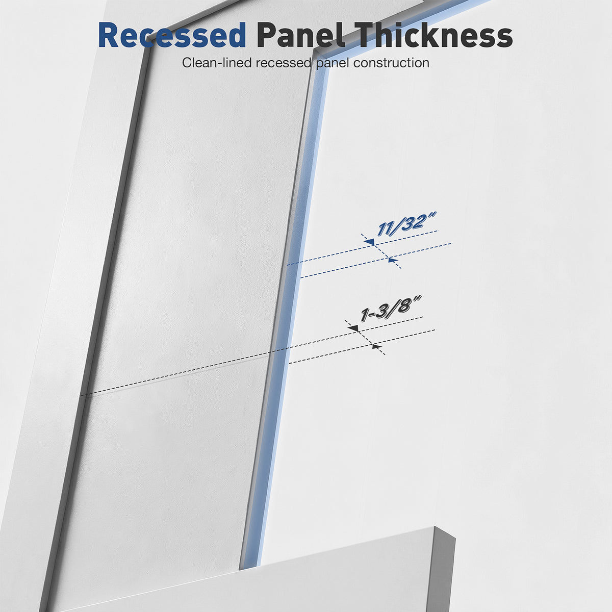 30 In. X 80 In. X 1-3/8 In. Shaker Door