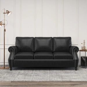 Contemporary 3 Seater Sofa With Nailhead Trim - Best Buy Furniture