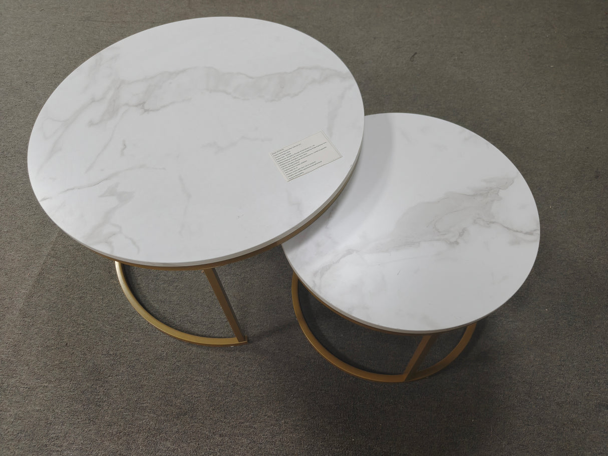 27.6in Nesting Coffee Table Set of 2