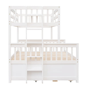 Bunk Bed With Twin Size Trundle And Drawers