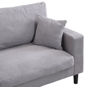Modern Upholstered 2 Piece Sofa Set With 3 Seater And 2 Seater