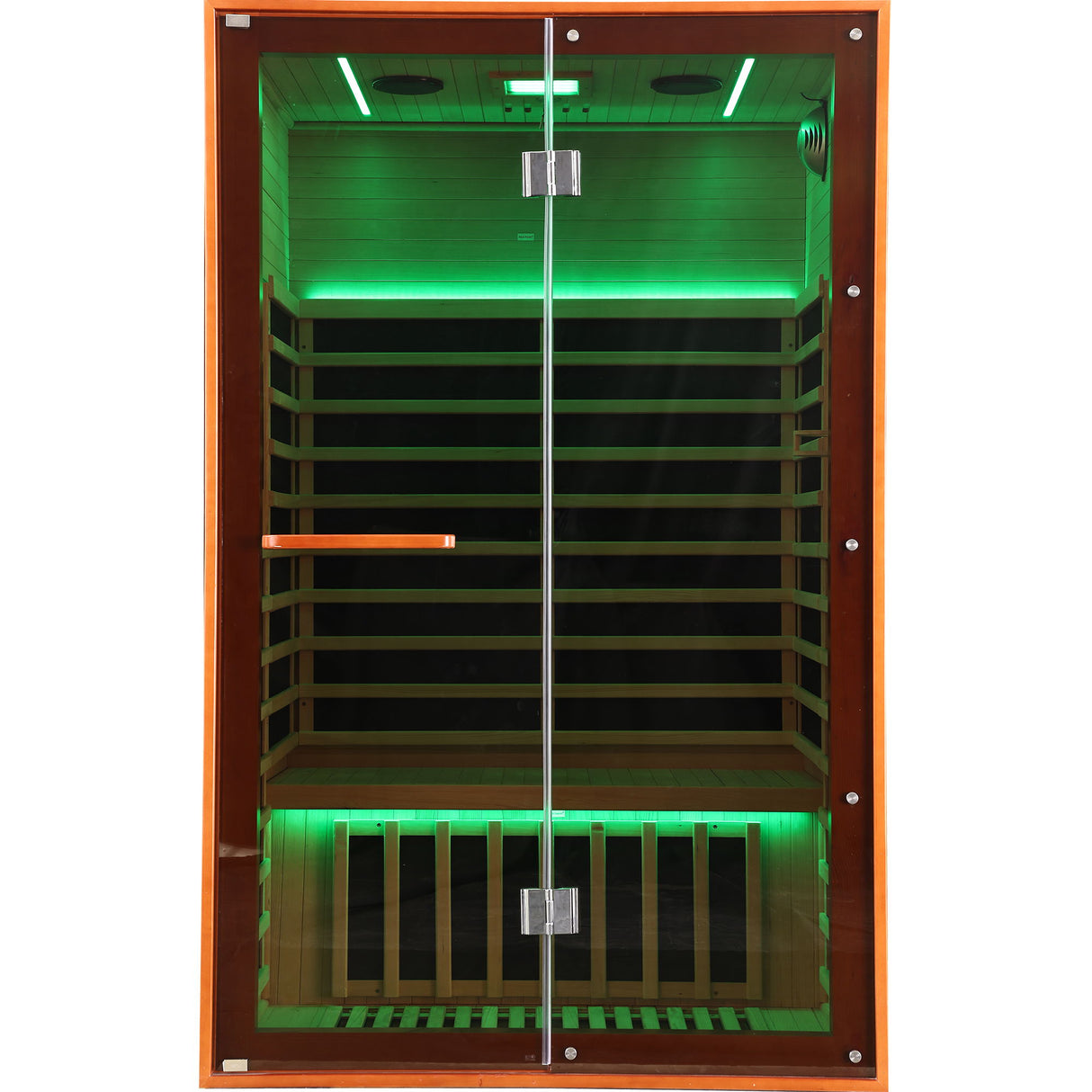 Double Sauna Room With Carbon Heating Plates - American White Oak