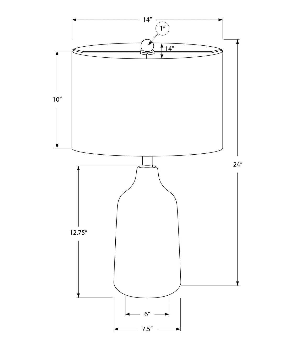 Lighting, Table Lamp, Concrete, Contemporary - Best Buy Furniture