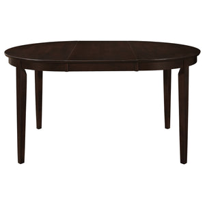 Gabriel - Oval 7 Piece Dining Set With Chairs - Cappuccino