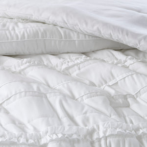 5 Piece Ruffled Comforter Set
