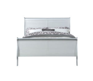 Louis Philippe Platinum Finish Twin Bed