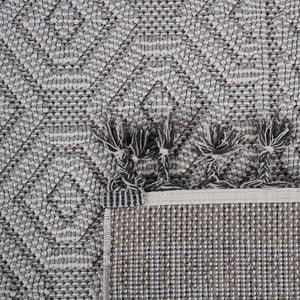 Guros - 6' X 9' Geometric Indoor / Outdoor Area Rug - White