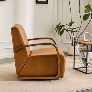 Swivel Accent Rotatable Ergonomic Single Chair For Living Room