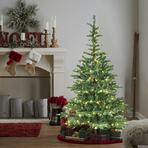 6ft Pre-Lit Christmas Tree with 300 Warm White Lights