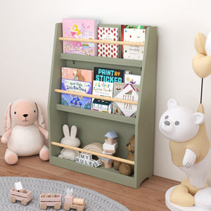 3 Tier Book Shelf, Compact Storage For Bedrooms