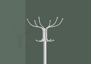 Coat Rack, Hall Tree, Free Standing, 12 Hooks, Entryway, 70"H, Umbrella Holder, Contemporary & Modern