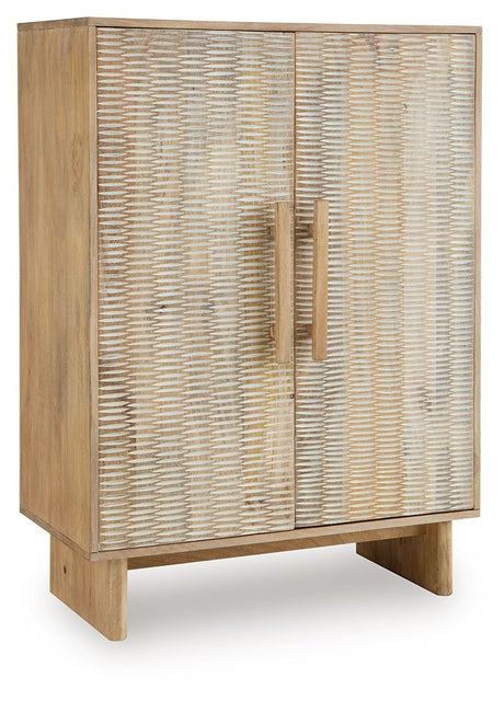 Dallinbury - Accent Cabinet - Natural / White Wash - Best Buy Furniture