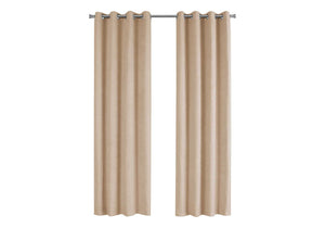 2 Pieces Set, Curtain Panel, Room Darkening, Grommet - Best Buy Furniture