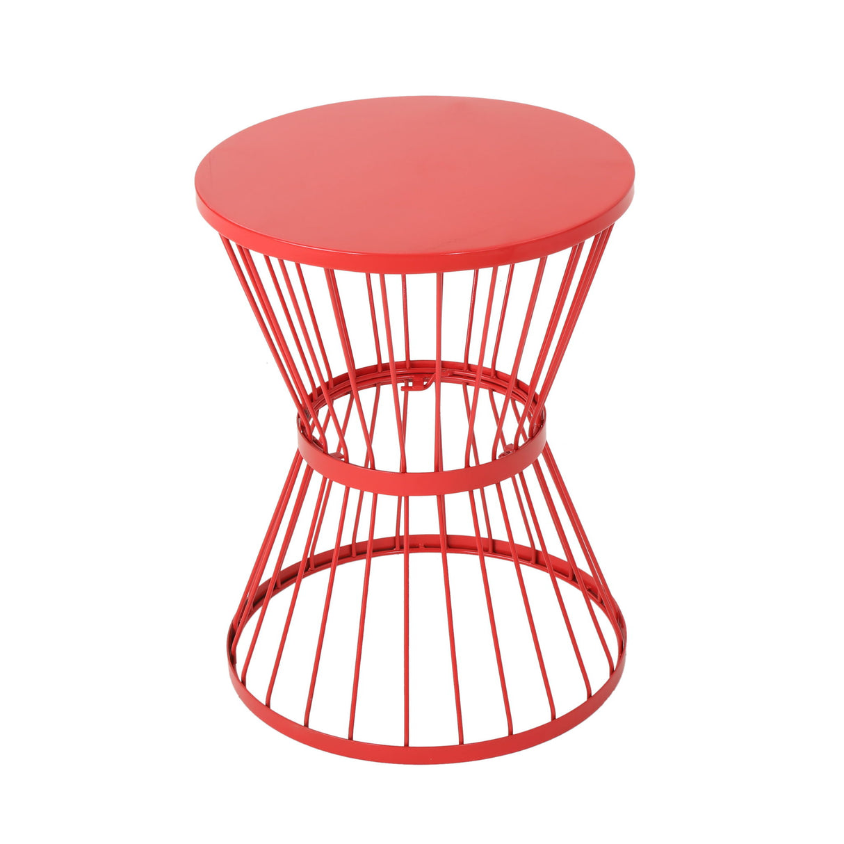 Lassen - Modern Outdoor Side Table With Hourglass Design