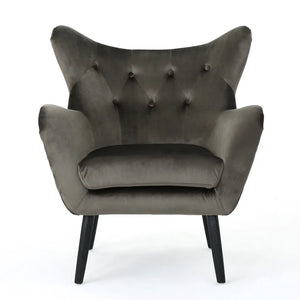 Alyssa - Mid Century Upholstered Arm Chair With Wingback Design - Best Buy Furniture