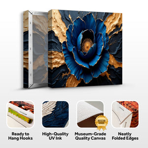 Sapphire Bloom Wall Art