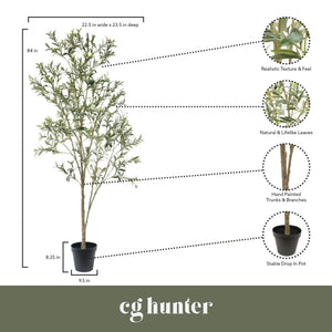 7' Artificial Wispy Olive Tree