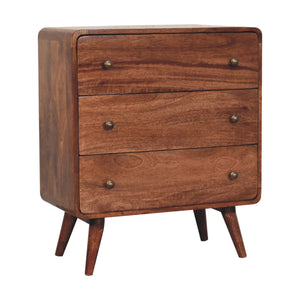 Solid Wood Curved Honey Dresser
