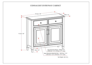 Connaught - Handcrafted Entryway Storage Cabinet