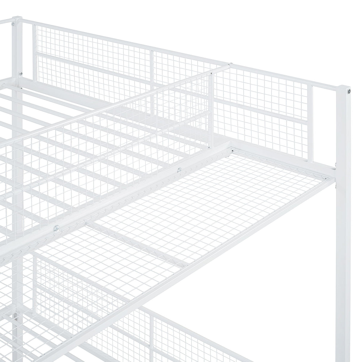 Bunk Bed With 5 Tier Shelves