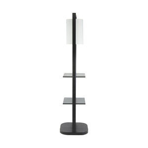 Two Tiered Vertical Shelving Stand with Light