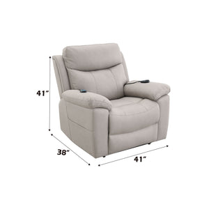 Chriki Power Motion Recliner With Lift Heating Massage Chair - Beige