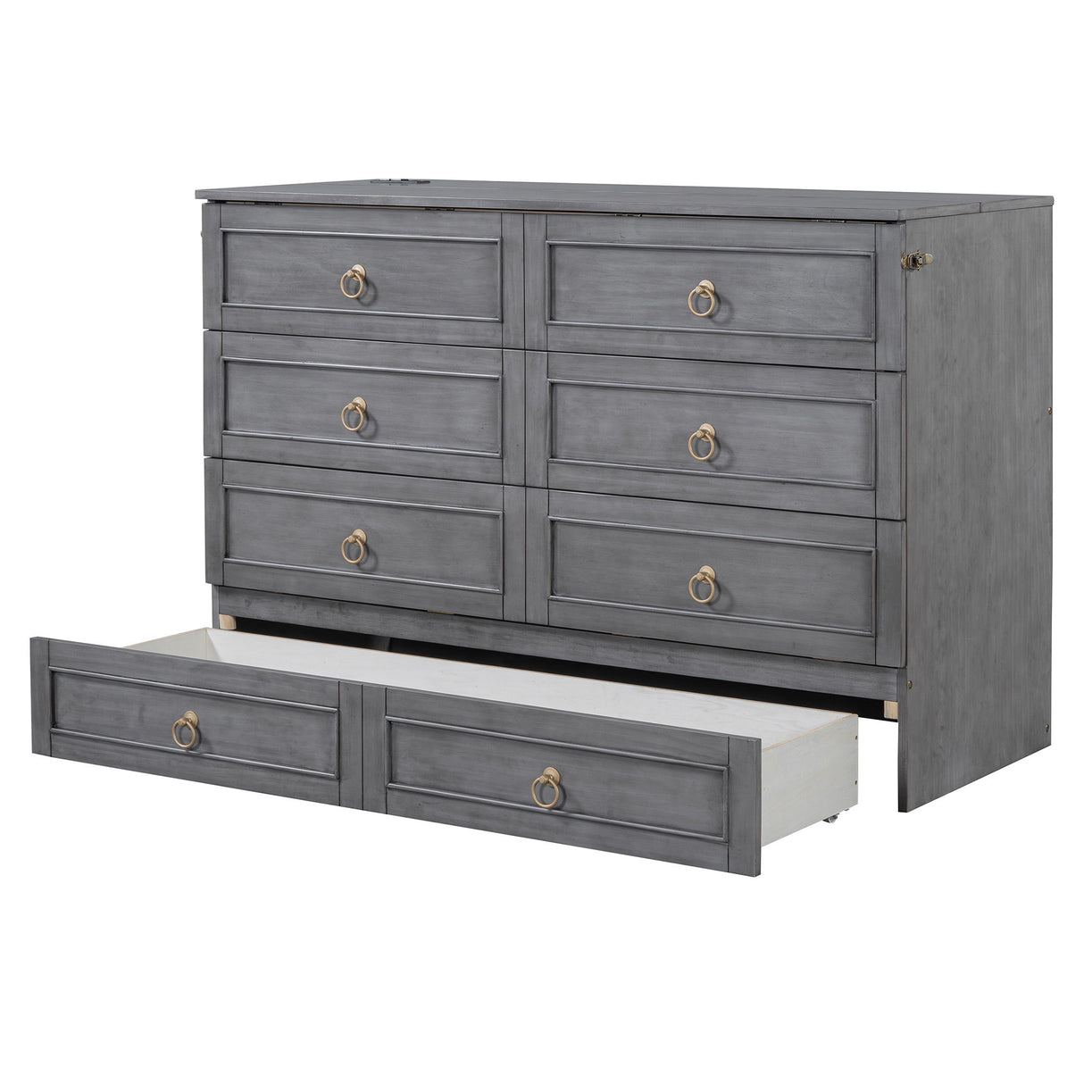 Murphy Bed With Large Drawers And Stylish Design