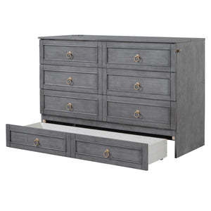 Murphy Bed With Large Drawers And Stylish Design