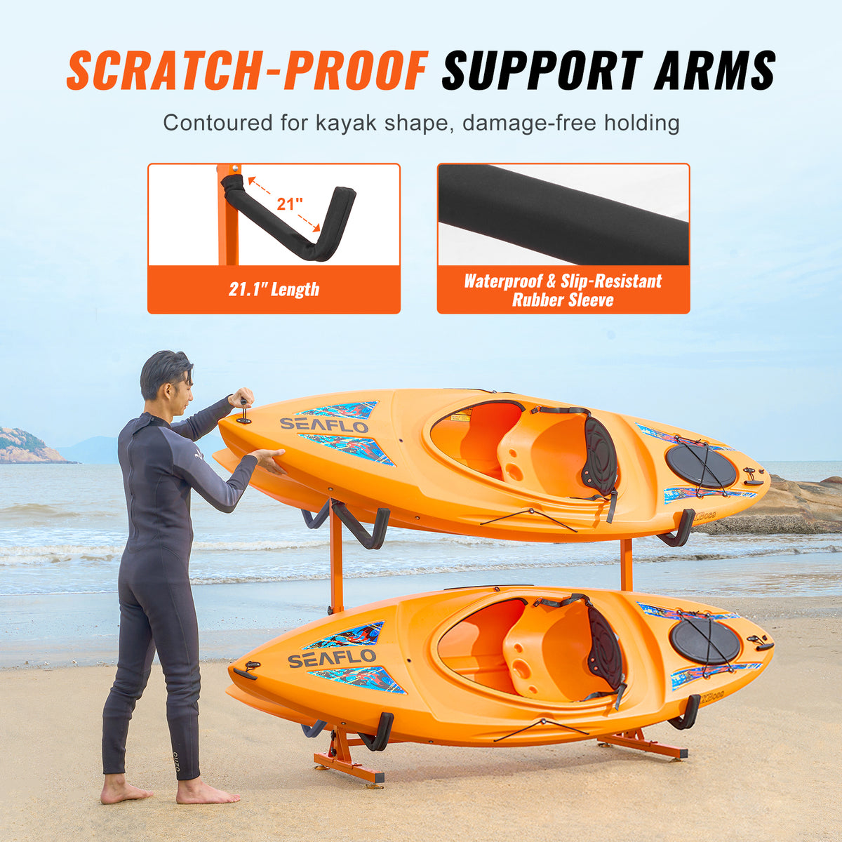 Freestanding Kayak Storage Rack
