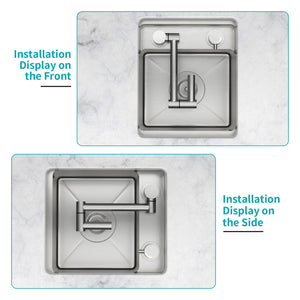 Undermount Bar Sink With Folding Faucet