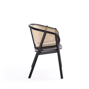 Versailles - Accent Armchair - Black / Natural