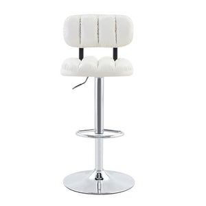 Adjustable Height Bar Stools With Footrest For Kitchen Island (Set of 2)