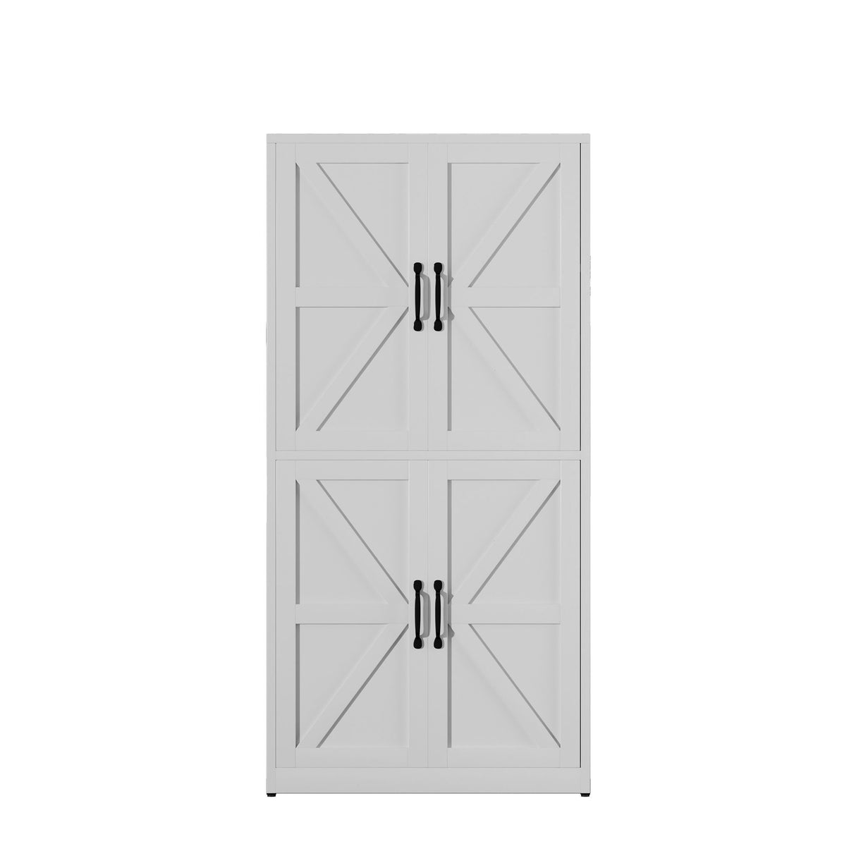 Kitchen Pantry Cabinet With Adjustable Shelves, Heavy Duty Storage - White