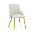 Gaines - Synthetic Leather Side Chair (Set of 2) - White - Best Buy Furniture
