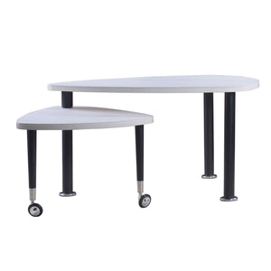 360 Degree Rotatable Coffee Table With Solid Legs