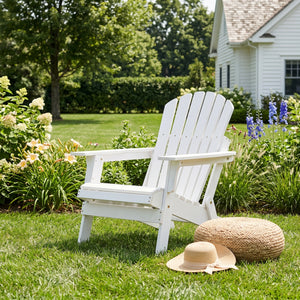 Oversize Wooden Outdoor Folding Adirondack Chair
