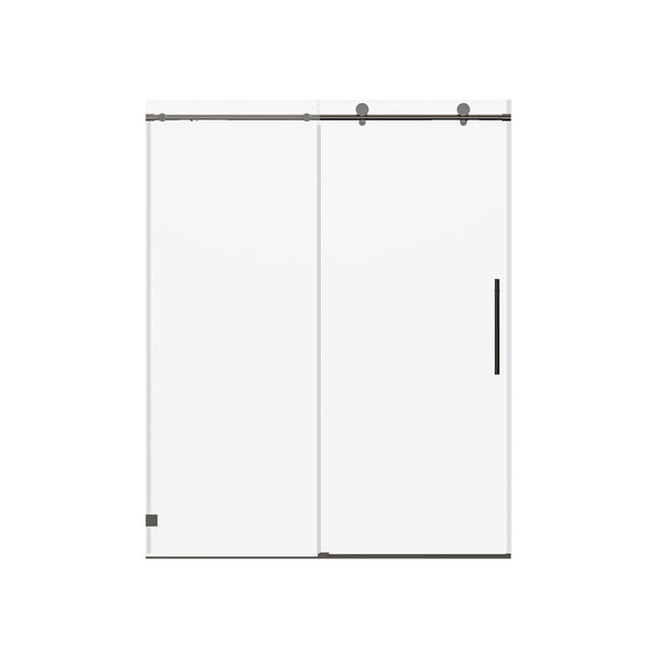 Frameless Single Sliding Soft Close Shower Doors, 5/16" Sgcc Tempered Glass