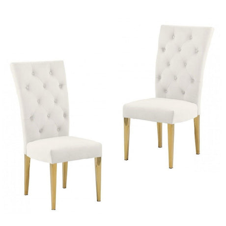 Modern Design Upholstered Dining Chair (Set of 2)