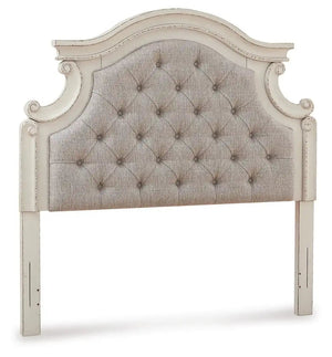 Realyn - Full UPH Panel Headboard - Chipped White - Best Buy Furniture