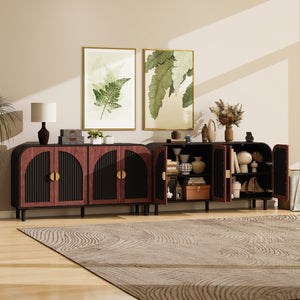 Vintage Arched Sideboard Cabinet with Mid-Century Vintage Style