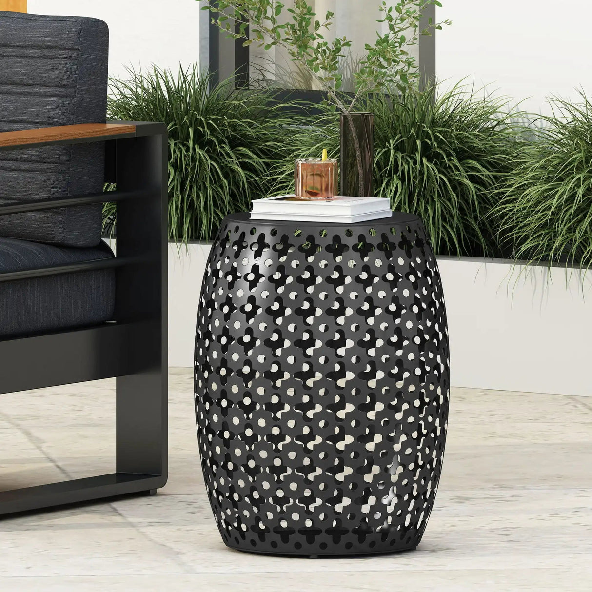 Modern Design, Metal End Table, Large - Best Buy Furniture
