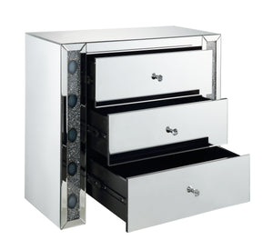 Sonia Mirrored & Faux Agate Console Cabinet (Assembled)