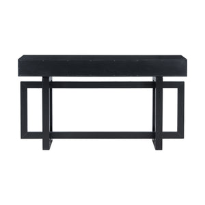 Elegant Console Table with Three Drawers - Black or Antique Gray