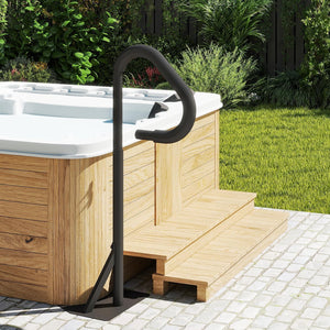 Hot Tub Handrail With Adjustable Height and 360° Swivel