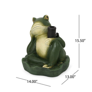 Charming Frog Prince Umbrella Base With Concrete Design - Green - Best Buy Furniture