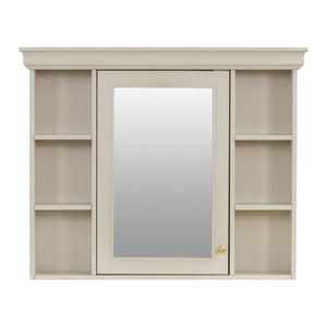 Bathroom Vanity With Medicine Cabinet, Storage Cabinet With 4 Drawers, Adjustable Shelf Mirror