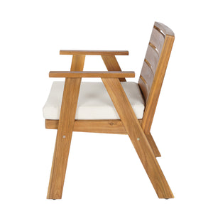 Outdoor Dining Chairs Set of 2, Acacia Wood Patio Chairs